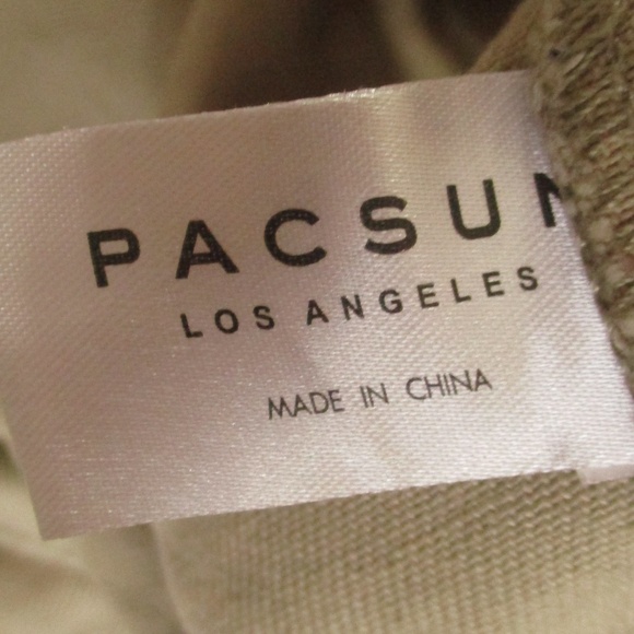 Playboy Jean Jacket Men's Large Beige Trucker Denim Corduroy Collar Button Front - Picture 8 of 9